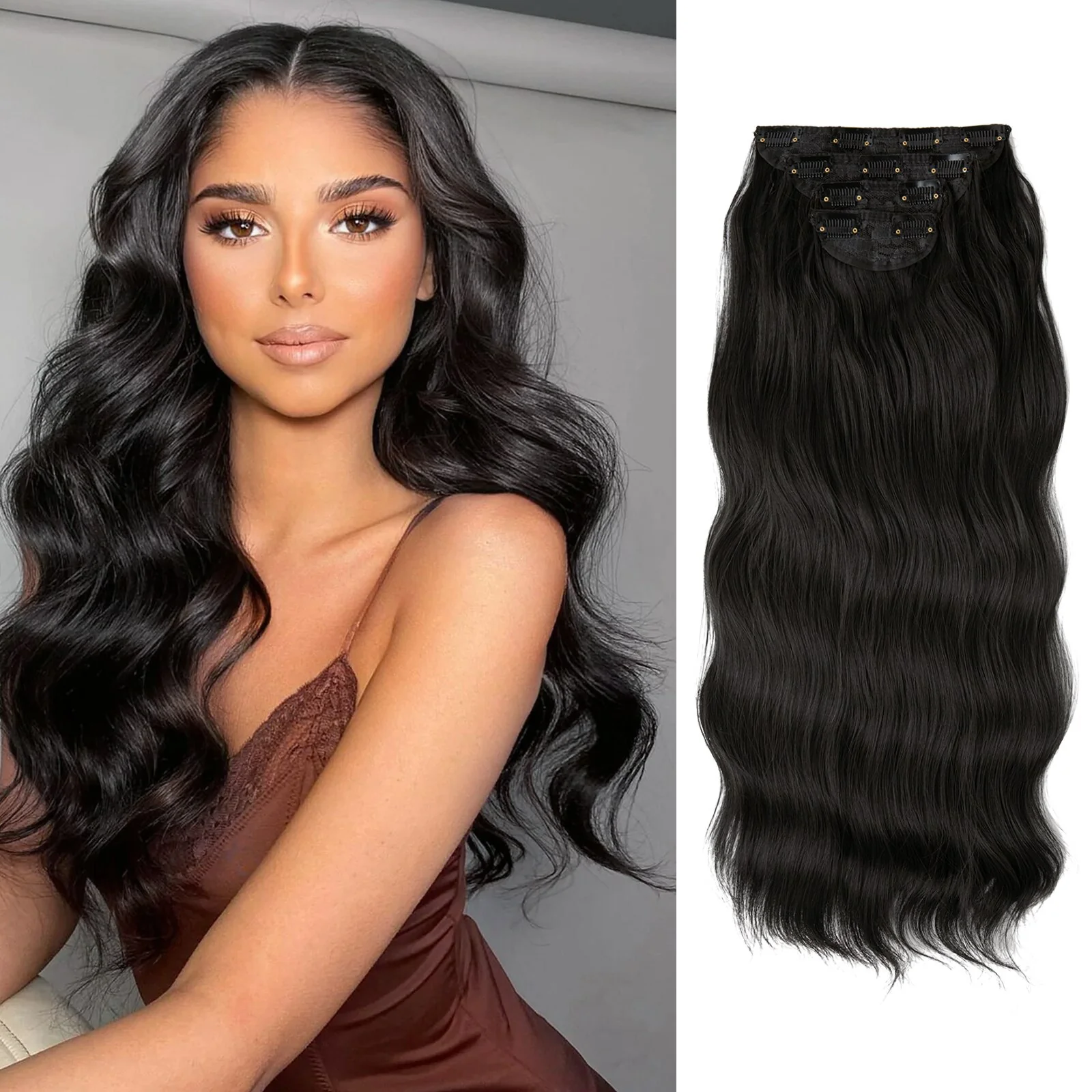 4 teiliges - Clip-in Extensions | 55cm - 190g - Deals - Image 14