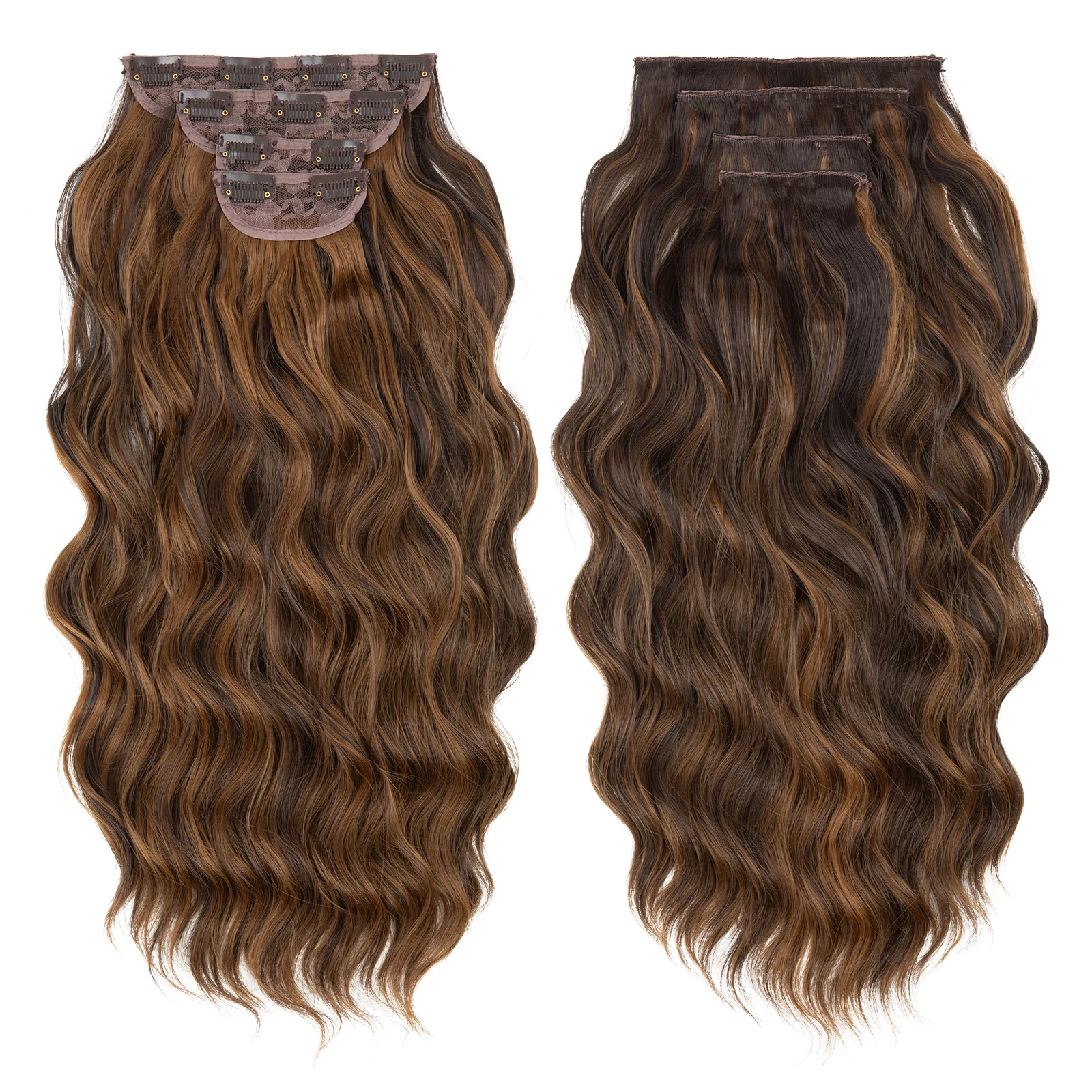 4 teiliges - Clip-in Extensions | 55cm - 190g - Deals - Image 24