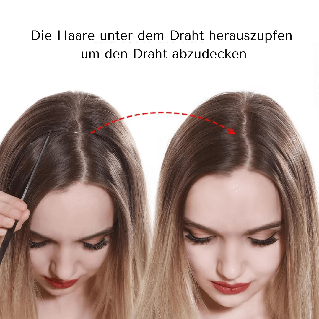 Unsichtbare Haar Extensions - Gewellt - Image 4